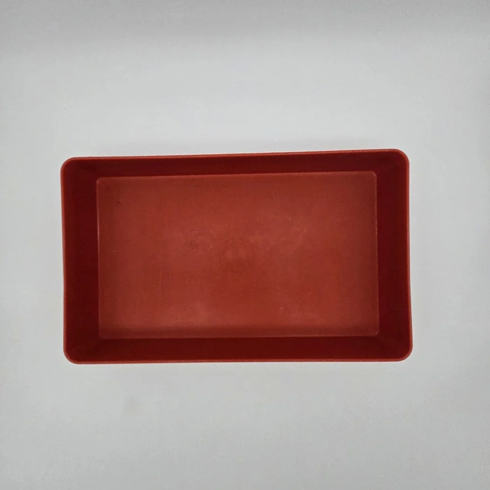 Tupperware Food Storage Containers Set 3 Red‎ Vintage Kitchen Mid-Century Modern